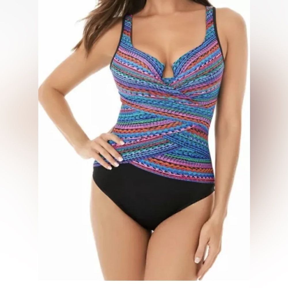 Miraclesuit True Colors Layered Escape Modest One Piece Swimsuit 16